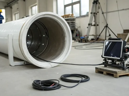 Sewer inspection camera used to determine the cost of a line repair.