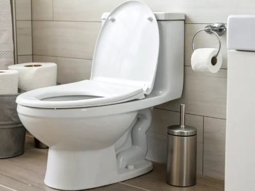 How to fix a running toilet by adjusting the parts inside the toilet tank.