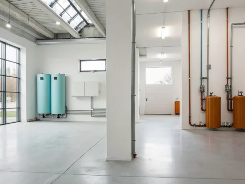 A tank water heater vs a tankless water heater, comparing their gas usage.