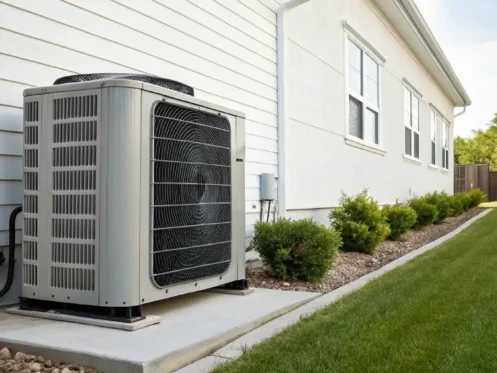 A new AC unit installation, a major factor in the real cost of a new air conditioner.